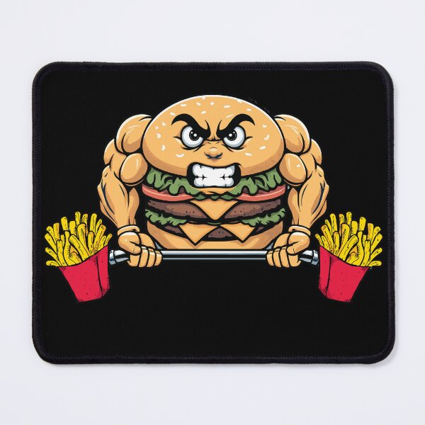 Item preview, Hamburger Lifting Fries Cheeseburger Fast Food Lovers designed and sold by Dressed For Duty.