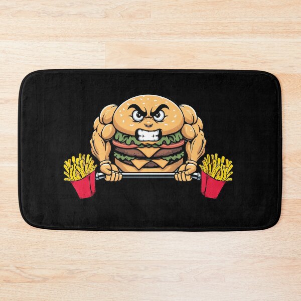 Item preview, Hamburger Lifting Fries Cheeseburger Fast Food Lovers designed and sold by Dressed For  Duty.