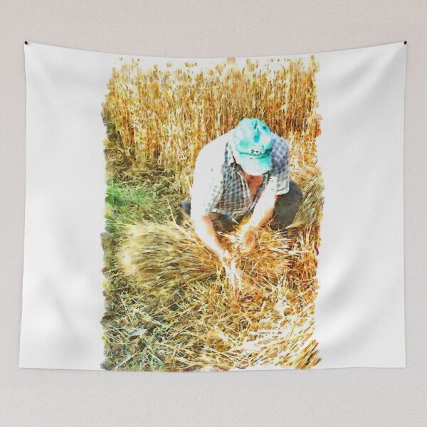 Item preview, Reaper binds a bundle of wheat designed and sold by Giuseppe Cocco.