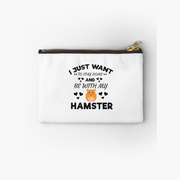 Item preview, I Want To Stay Home With My Hamster Funny Quote T-Shirt designed and sold by allsortsmarket.