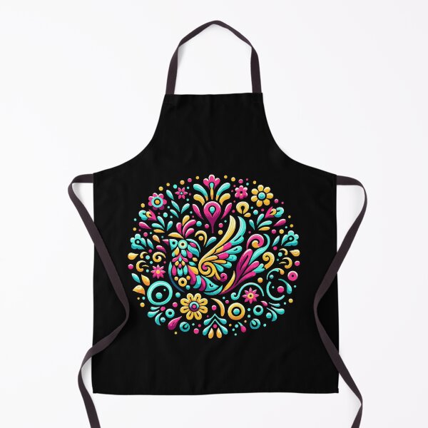 Item preview, Floral Bird Otomi Mexican Embroidery Style Mexicano Mexican designed and sold by Dressed For  Duty.