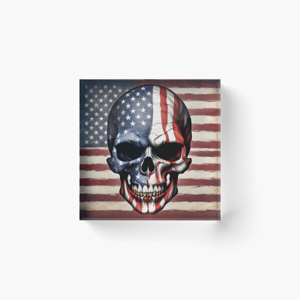 Item preview, American Flag Skull #2 designed and sold by Artythedawg.