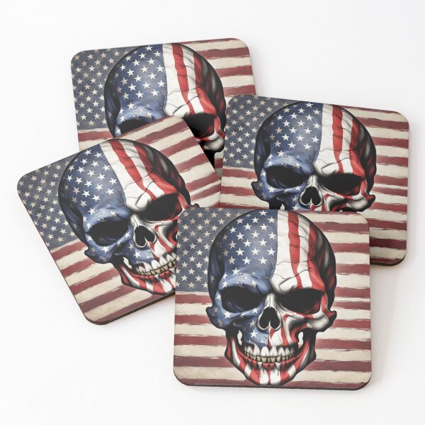 Item preview, American Flag Skull #2 designed and sold by Artythedawg.