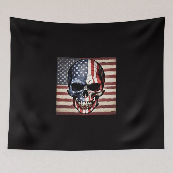 Item preview, American Flag Skull #2 designed and sold by Artythedawg.