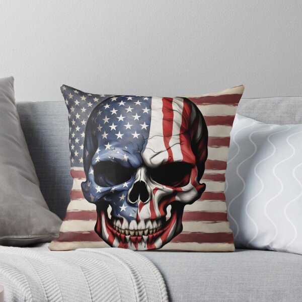 Item preview, American Flag Skull #2 designed and sold by Artythedawg.