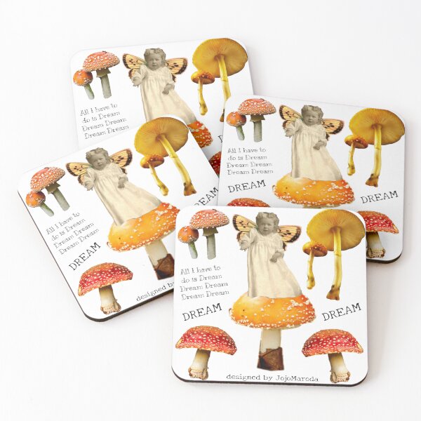 Item preview, Jojomaroda Design Vintage Orange Butterfly Wings Mushroom Baby designed and sold by Jojomaroda.