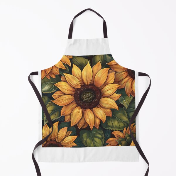 Aperçu de l'œuvre Modèle sans couture de tournesol aquarelle - Téléchargement numérique créée et vendue par NGDigitalArt.