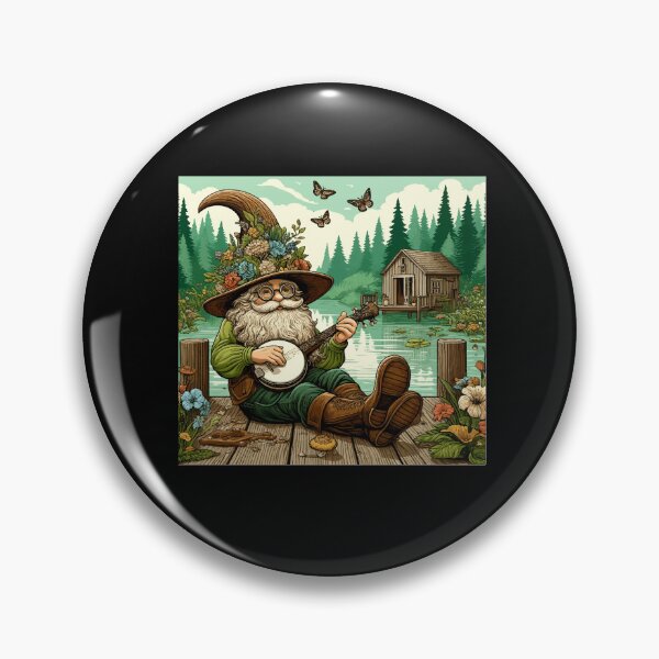 Item preview, Charming Cottagecore Aesthetic Banjo Serenade Gnome designed and sold by Dressed For  Duty.