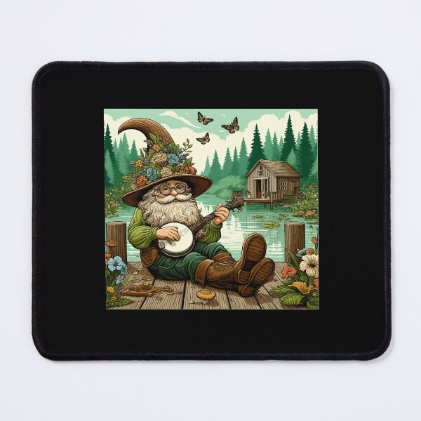 Item preview, Charming Cottagecore Aesthetic Banjo Serenade Gnome designed and sold by Dressed For  Duty.