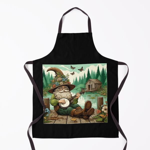 Item preview, Charming Cottagecore Aesthetic Banjo Serenade Gnome designed and sold by Dressed For Duty.