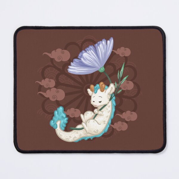 Item preview, White Dragon Holding a Cosmos Flower designed and sold by Khotekmei.