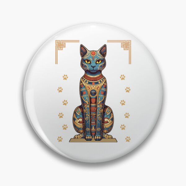 Item preview, Egyptian cat decorated drawing designed and sold by Lady-Frost.