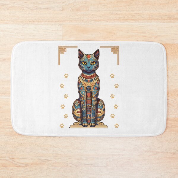 Item preview, Egyptian cat decorated drawing designed and sold by Lady-Frost.