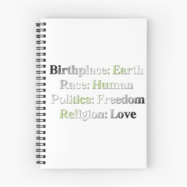 Item preview, Agender Pride Flag Colored: Birthplace Earth, Race Human, Politics Freedom Religion Love,  Agender Design designed and sold by Travelslightly.
