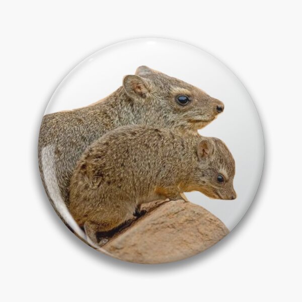 Item preview, Mom and baby rock hyrax on rock  designed and sold by SillyLittleSnek.
