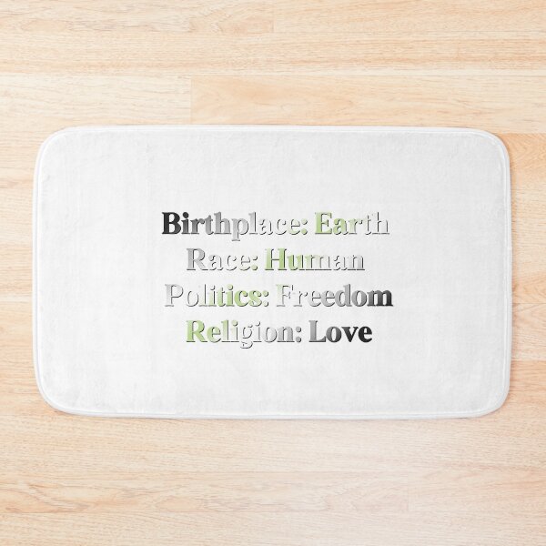Item preview, Agender Pride Flag Colored: Birthplace Earth, Race Human, Politics Freedom Religion Love,  Agender Design designed and sold by Travelslightly.