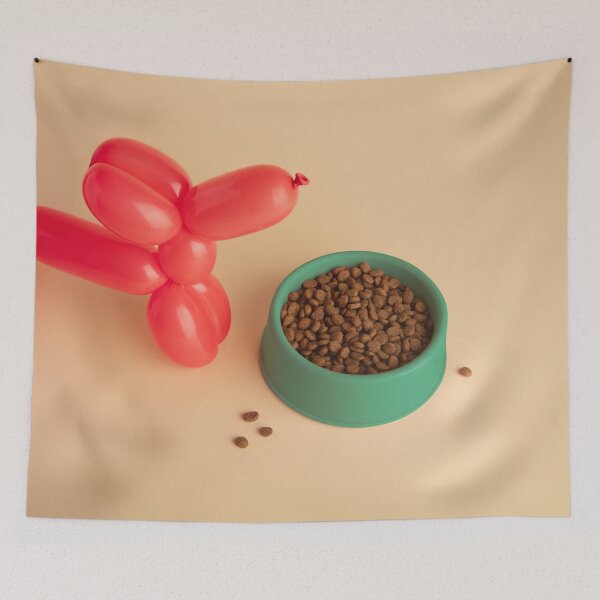 Item preview, Balloon Dog with Food Bowl designed and sold by pepinodemarst.