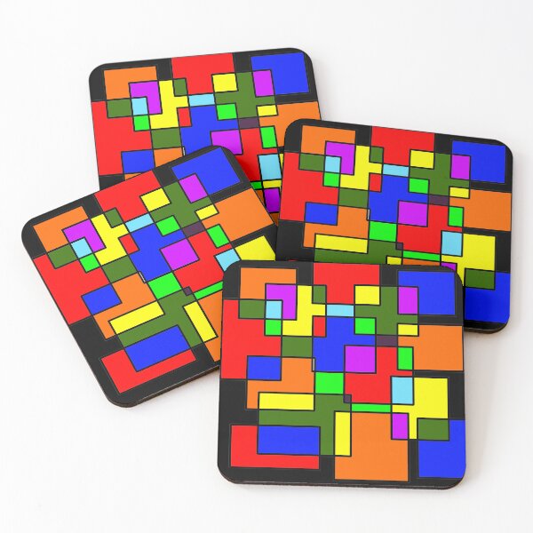 Item preview, Colorful rectangles designed and sold by Stefrait-7.