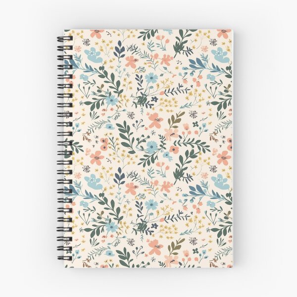 Item preview, Cream Retro Floral Print designed and sold by naturalplanners.
