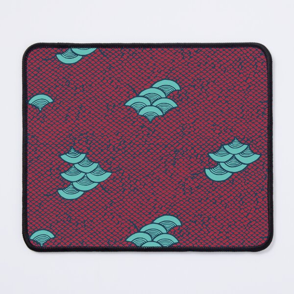 Item preview, Fish Scales and Waves - Japanese vintage kimono pattern designed and sold by Japan Design Prints.