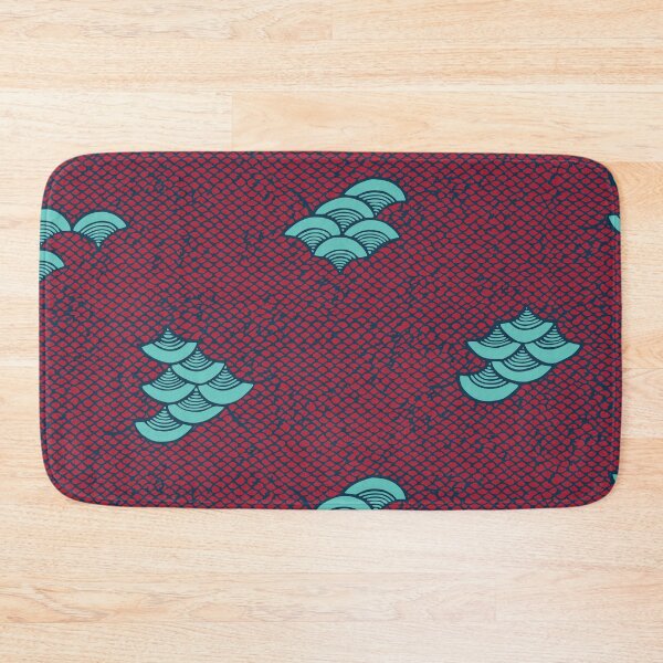 Item preview, Fish Scales and Waves - Japanese vintage kimono pattern designed and sold by Japan Design Prints.
