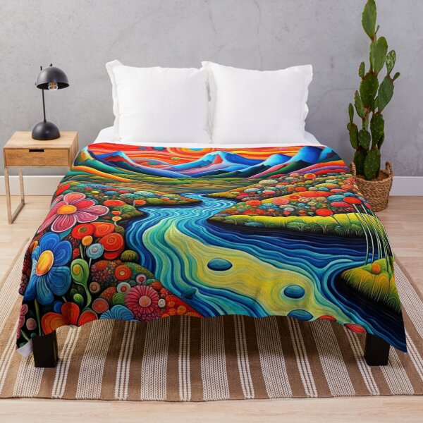 Item preview, Psychedelic landscape with river 1 designed and sold by George Hutton Hunter.