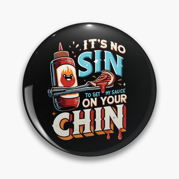Item preview, It's No Sin To Get My Sauce Funny BBQ Grill Barbecue Month designed and sold by Dressed For Duty.