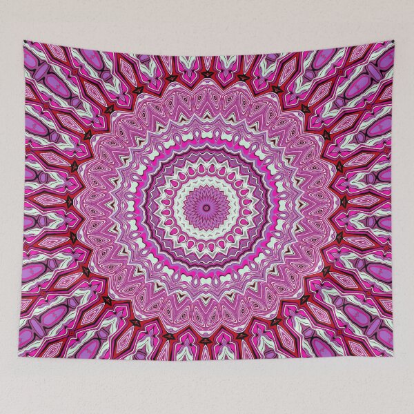 Item preview, Pink, Purple and White Mesmerizing Mandala designed and sold by KaSaPo.