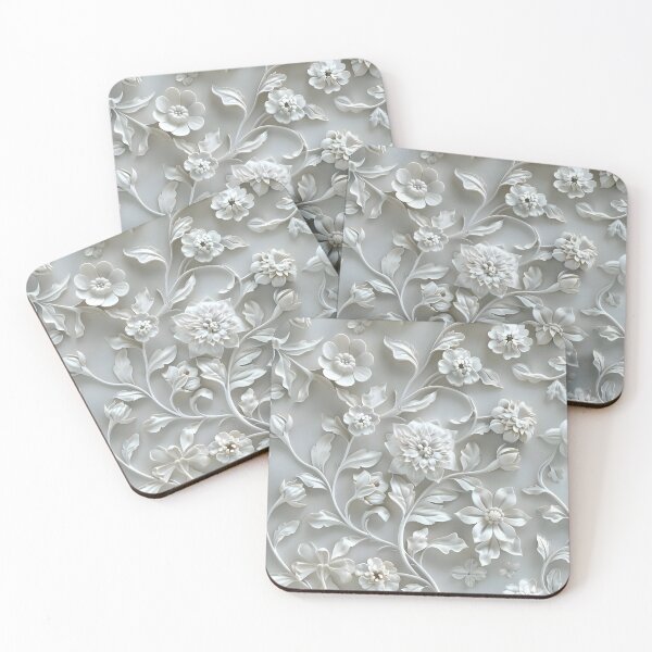 Item preview, Sculpted Serenity: Floral Elegance in Soft Hues designed and sold by AI-Only Creations.