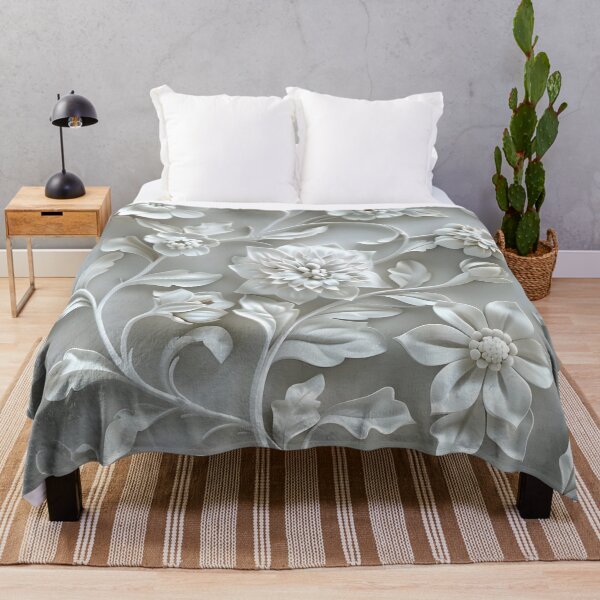Item preview, Sculpted Serenity: Floral Elegance in Soft Hues designed and sold by AI-Only Creations.