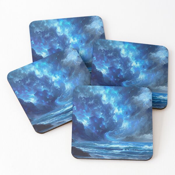 Item preview, Dark Fantasy Landscape - Magical Epic Ocean Storm designed and sold by Lumaria Designs.