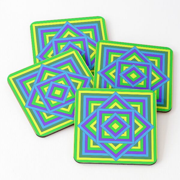Item preview, Geometric Squares Cool designed and sold by Elliementalist.
