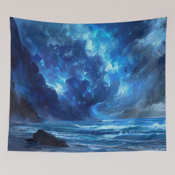Item preview, Dark Fantasy Landscape - Magical Epic Ocean Storm designed and sold by Lumaria Designs.