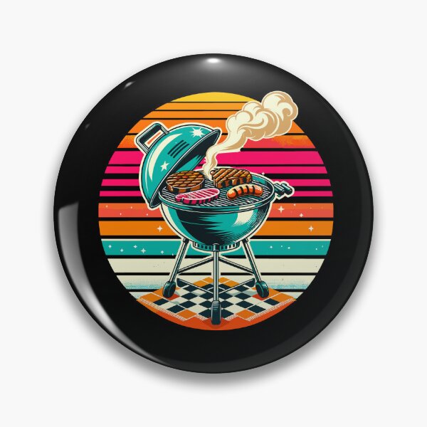 Item preview, BBQ Grill Meat Lover Retro Barbecue 80s Style Grilling designed and sold by Dressed For Duty.