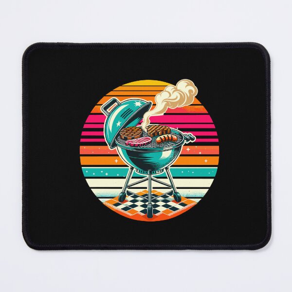Item preview, BBQ Grill Meat Lover Retro Barbecue 80s Style Grilling designed and sold by Dressed For Duty.