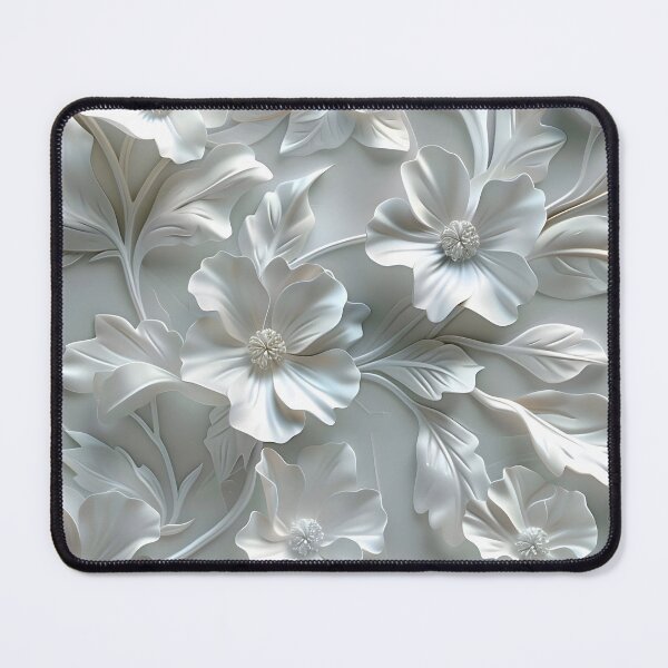 Item preview, Serenade in Sculpted Florals: Soft Radiance Edition designed and sold by AI-Only Creations.