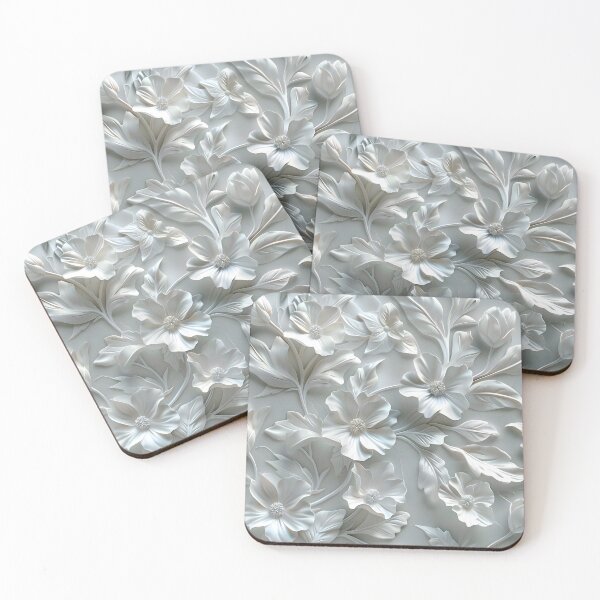 Item preview, Serenade in Sculpted Florals: Soft Radiance Edition designed and sold by AI-Only Creations.
