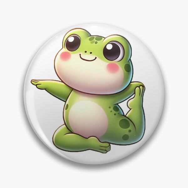 Item preview, Yoga cute frog king pigeon pose designed and sold by xPs Design.
