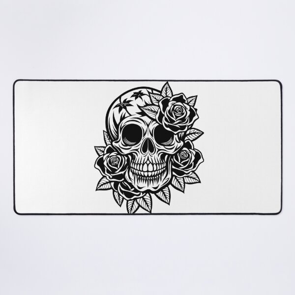 Item preview, skull with roses designed and sold by jkrphoto.