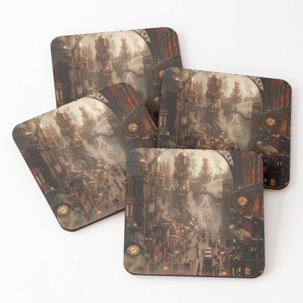 Item preview, Steampunk Cityscape designed and sold by palmyst.