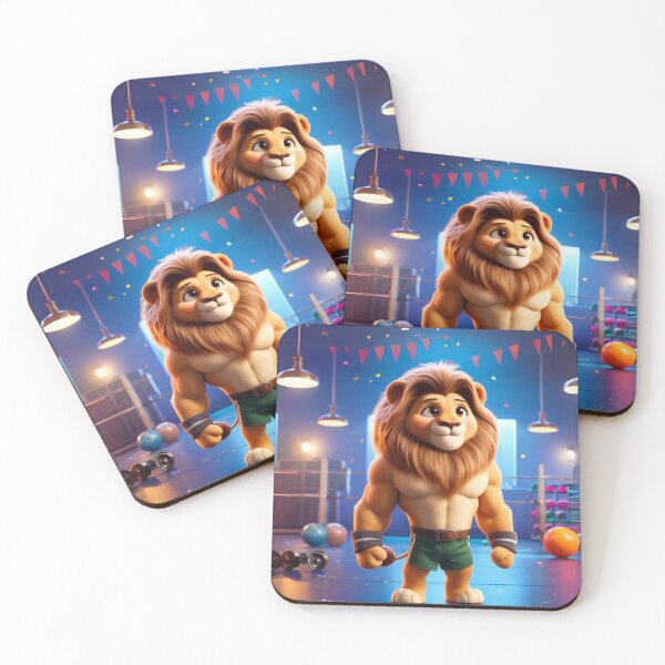 Item preview, Gym-Ready Lion designed and sold by Sillytoe.