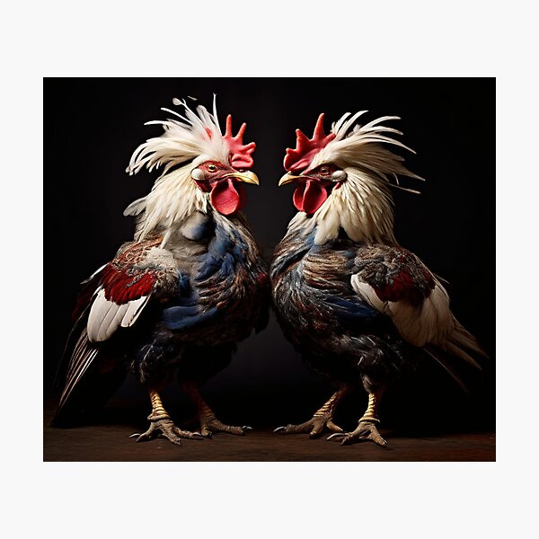 Aperçu de l'œuvre The Fighting Rooster créée et vendue par Collection de trésors .
