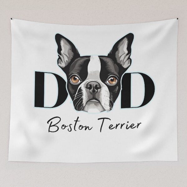 Item preview, Minimalistic aesthetic Dad of Boston Terrier Dog  designed and sold by GoodyPaws.