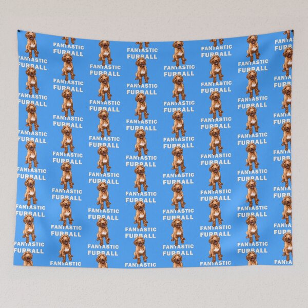 Item preview, Furball Fantastic Goldendoodle | Funny Dog Art designed and sold by Graphlie.