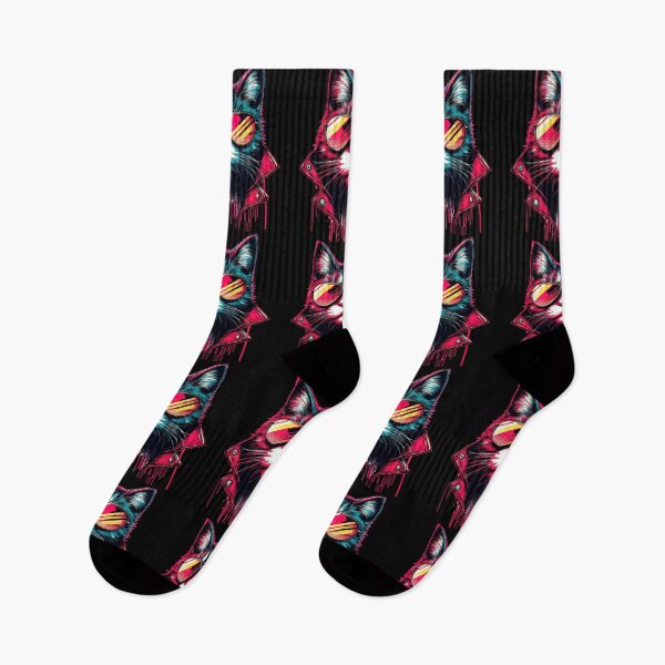 Item preview, Cool Retro Cyberpunk Cat In Sunglasses designed and sold by TomFrontierArt.