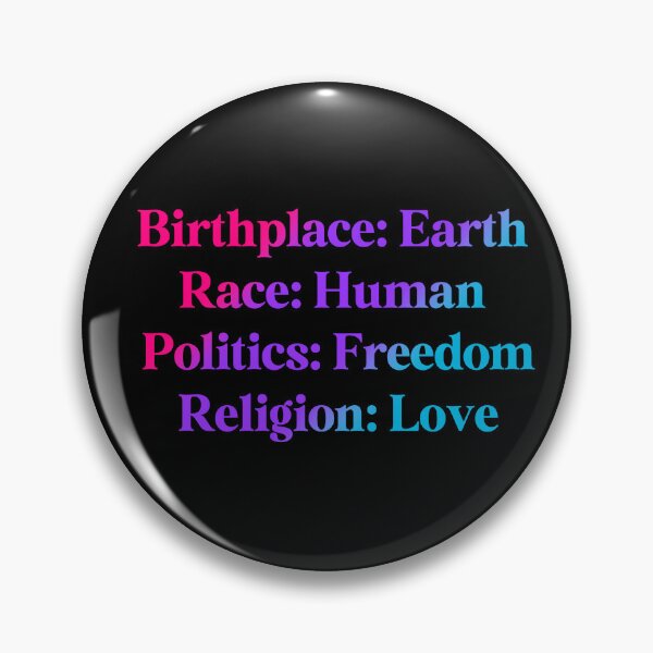 Item preview,  Androgynous Pride Flag Colored: Birthplace-Earth, Race-Human, Politics-Freedom Religion-Love,  Androgynous Design designed and sold by Travelslightly.