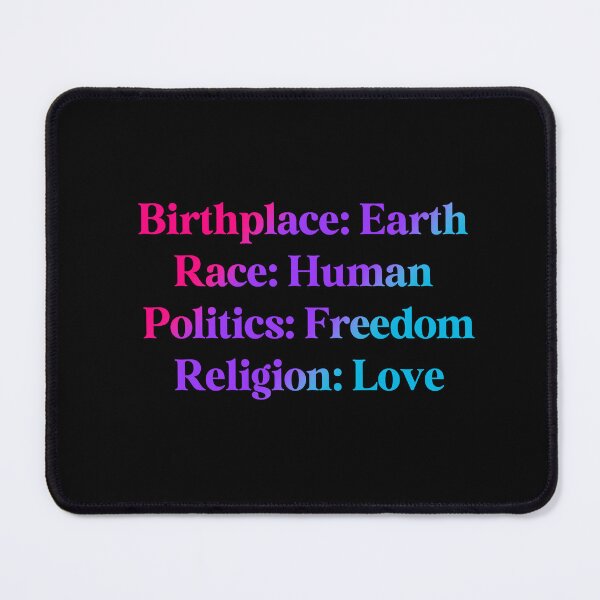Item preview, Androgynous Pride Flag Colored: Birthplace-Earth, Race-Human, Politics-Freedom Religion-Love, Androgynous Design designed and sold by Travelslightly.