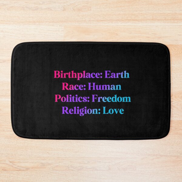 Item preview,  Androgynous Pride Flag Colored: Birthplace-Earth, Race-Human, Politics-Freedom Religion-Love,  Androgynous Design designed and sold by Travelslightly.