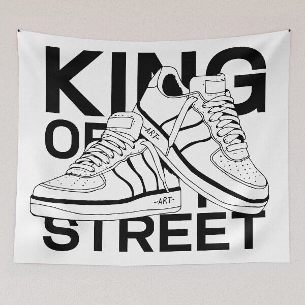 Item preview, Black and white sneakers designed and sold by Wolagno.