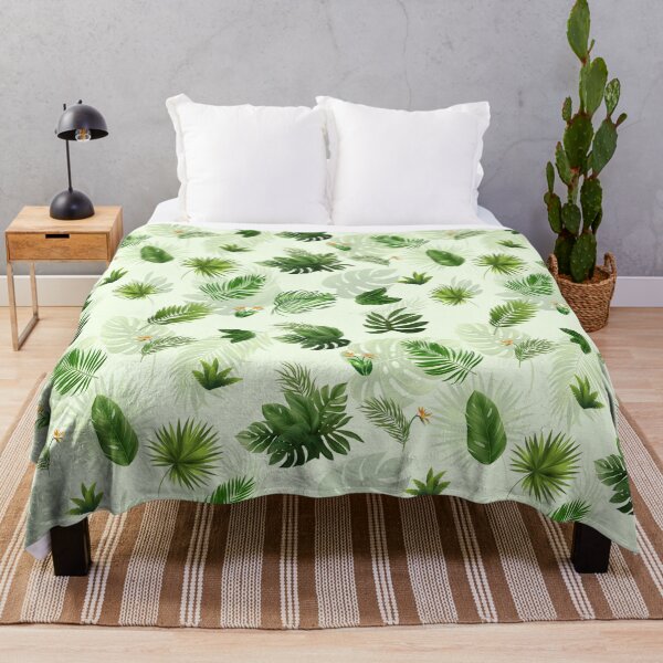 Item preview, Seamless tropical leaves pattern designed and sold by IamSarang.